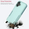 thumbnail image 5 of For iphone 17 Case, Shockproof Heavy Duty Rugged Cell Phone Case for Apple iphone 17 Cover, Tekcoo Military Grade Full Body Protection Dual Layer Sturdy Durable Cute Bumper - Mint, 5 of 7