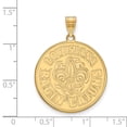 thumbnail image 2 of 14k Gold LogoArt University of Louisiana at Lafayette Extra Large Pendant Q4Y003USL, 2 of 4