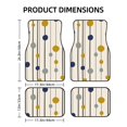 thumbnail image 2 of ZICANCN Waterproof Car Floor Mats Full Set, Abstract Circles and Lines Automotive Carpet Mats for Vehicle Trucks Suv Jeep, 4 Pieces, 2 of 6