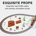 thumbnail image 5 of VSONTOR Toys For Girls And Boys Toy Train Set With Lights And Sounds Steam Christmas Train Set Railway Tracks Battery Operated Toys Kid C, 5 of 9