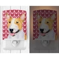 thumbnail image 2 of Caroline's Treasures SS4496CNL Bull Terrier Hearts Love and Valentine's Day Portrait Ceramic Night Light, 6x4x3",, 2 of 2