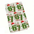 thumbnail image 2 of 67 Christmas Wrapping Paper, Funny 67 Edition Wrapping Paper – 67 Meme Funny Teen Holiday Gift Wrap Unique Six Seven Festive Wrapping Papers (Green & White,18X20in), 2 of 8