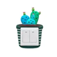 thumbnail image 5 of Pegatinas de luz de interruptor luminosas 3D, pegatinas de pared de silicona, cubierta protectora de planta de cactus para interruptor de noche, decoración del hogar, 5 of 5