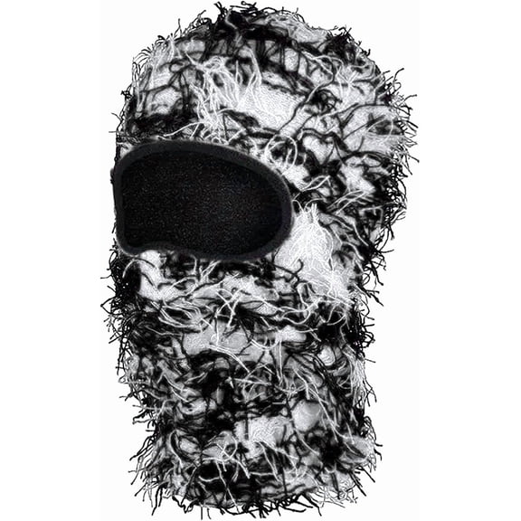 Distressed Balaclava Ski Mask Knitted Balaclava Shiesty Full Face Mask Winter Windproof Beanie Neck Warmer for Men Women
