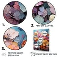 thumbnail image 3 of Designart "Medley Of Vibrant Pansies" Pansies Floater Framed Wall Art Living Room, 3 of 5