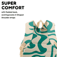 thumbnail image 5 of J World Unisex Oz 17" Daily Backpack For School And Travel, Green Swirl, 5 of 7
