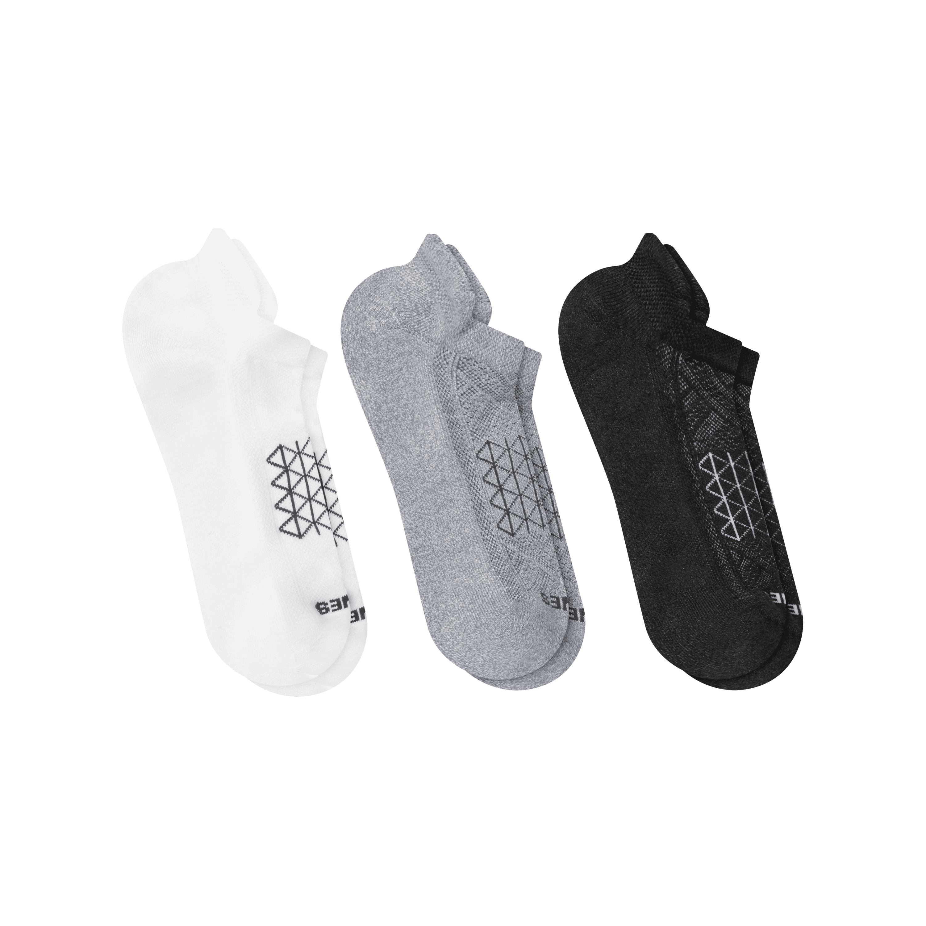 Hanes Mens Absolute Run Comfort Cushioned Heel Shield Socks, 3-Pairs