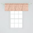 thumbnail image 2 of Ambesonne Animal Print Window Valance, Outline Farm Fauna Art, 54" X 18", Pale Ruby Pale Peach, 2 of 3