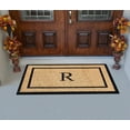thumbnail image 5 of A1HC Natural Coir and Rubber Monogrammed Door Mat, 24x48 in, Thick Durable Thin Profile Welcome Mat for Front Porch & Entryway, 5 of 7