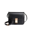 thumbnail image 5 of Bolso de piel de vaca de tofu de moda 2025, bolso de piel auténtica para mujer, bolso cuadrado pequeño retro sencillo, bolso bandolera de un solo hombro para azafata., 5 of 5