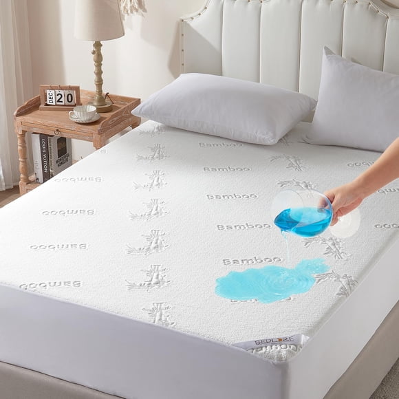 Protector de colchón impermeable de bambú BEDLORE tamaño King