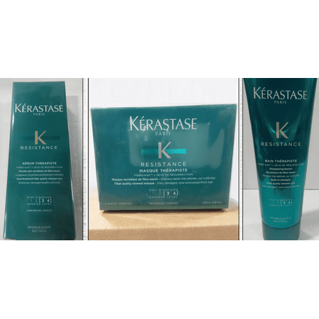Kerastase Resistance Therapiste Shampoo, Masque And Serum 