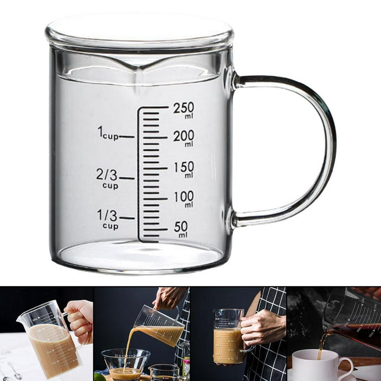 DOITOOL 2 Cup Glass Measuring Cup with Lid, Clear Measuring Cup with M —  CHIMIYA