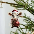 thumbnail image 5 of HomeDM Christmas Decorations Cute Cartoon Animal Decorative Hanging Ornament Christmas Tree Ornament Lovely Animal Home Decor Acrylic Pendants Christmas Tree Decorations, 5 of 5