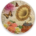 thumbnail image 3 of FREEAMG Vintage Rose Print Coasters for Drinks Set of 4, Absorbent Ceramic Drink Coaster with Cork Base for Wooden Coffee Table, Cool Housewarming Gift for Home Decor, 3 of 6
