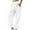 White, variant on WRXMIJNHGSA Clothing Women's Casual Pants Women's Sweatpants Petite Length Pockets Pants Casual Workout Joggers Drawstring Waist Sweat