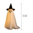 thumbnail image 2 of Halloween Ghost Decorations Outdoor, 16-61 Inch Spooky Ghost Decor with String Lights,Light up Ghost,Ghost Light Stakes,Scary Standing Ghosts Decor for Front Door Porch Yard Home Party Decor (B), 2 of 6