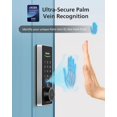 thumbnail image 2 of Philips Palm Vein WiFi Smart Lock, 2-in-1 Doorbell+Palm Vein Smart Locks for Front Door, APP Remote Control, Work with Alexa & Google Assistant, Keyless Entry Door Lock, Wireless Chime, Satin Nickel, 2 of 9