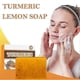 thumbnail image 2 of 2x Lemon Turmeric Kojic Acid Soap Bar Turmeric Face And Control Acne Soap Body Whitening Body Care Oil Removal Skin Care Soap, 2 of 4