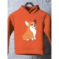 thumbnail image 3 of Cartoon Welsh Corgi Sitting Hoodie Toddler -Image by Shutterstock,  2 Toddler, 3 of 4