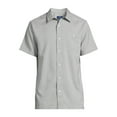 thumbnail image 6 of George Men's & Big Men's Microfiber Button-Up Shirt with Short Sleeves, Sizes S-3XL, 6 of 6