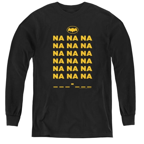 Batman Classic Tv - Na Na Na - Youth Long Sleeve Shirt - Large