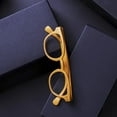 thumbnail image 3 of Reading Glasses Woman Fashion Readers Man Promotion Glasses 400 With Spring Hinge Round Shape Orange +300, 3 of 6