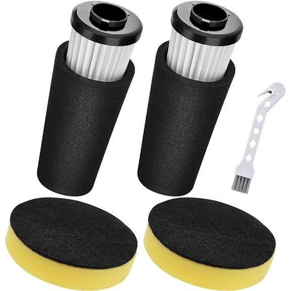 F112 Filter Replacement, 2 Pack Pre Motor Odor Trapping & 2 Pack Inlet Compatible Dirt Devil Endura UD20120NC UD70161 UD70167 UD70181 UD70187 UD70171 UD70174 UD70174B