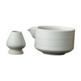 thumbnail image 3 of DOLITY Matcha Bowl and Whisk Rest Fashion Tea Utensils for Desktop Tea Room Kitchen White, 3 of 9