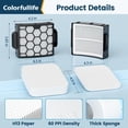 thumbnail image 4 of Filtros de repuesto Colorfullife para Shark UV850 UV900, 4 of 7