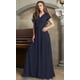 thumbnail image 2 of Vestido largo KOH KOH talla grande azul marino oscuro para mujer, 2 of 5