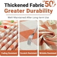 thumbnail image 7 of Fall Thanksgiving Buffalo Plaid Tablecloth Checkered Gingham Table Cloth Rectangle Tables Rustic Orange Tablecloths Washable Wrinkle Free for Party, 60"x106" 8-10 Seats, 7 of 7