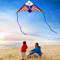 thumbnail image 4 of Kite, Delta Kites for Kids Ages 4-8 & 8-12, Extremely Easy to Fly for Beginners, with 328ft String, for Outdoor Activities & Family Trip Easter Gifts(Triangle Eagle), 4 of 8