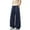 Navy, variant on Womens Pants Drawstring Waist Soft Oversized Baggy Leg Fit Pants Casual Street Style Daily Wear Trendy Relaxed Pants With Side Pocket