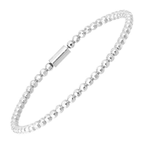 Silpada 'Charlotte' Sterling Silver Stretch Bracelet 6.75"