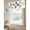 thumbnail image 6 of Valance Curtains for Kitchen Windows Summer Fish School Funny AnimalsRod Pocket Valance Watercolor GradientShort Window Curtain Topper for Bedroom Living Room Bathroom 54x18in,1&nbsp;Panel, 6 of 9