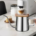 thumbnail image 1 of Cafetera Tetera Cafetera de goteo Cafetera de 350 ml Calentamiento rápido Hervidor de agua para el hogar Teteras con tapa de bambú Cafetera para verte argén, 1 of 8