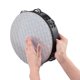 thumbnail image 4 of Pandereta Tambor de mano de pandereta radiante de madera de 10 pulgadas con jingles de doble fila, cabeza de tambor reflectante, instrumento de percusión Musical, 4 of 6