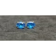 SAPPHIRE OVAL STUD Earrings in Solid Sterling Silver,Blue Sapphire Stud