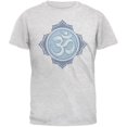 thumbnail image 1 of Yoga Buddhist Om All Over Heather White Adult T-Shirt, 1 of 1