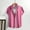 K_ Hot Pink, variant on YLSDY Men's Lapel Striped T-Shirt Summer Beach Shirt Short-Sleeved Tops Vacation Casual Top Turn-Down Collar Shirts White S
