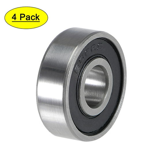 608-2RS Deep Groove Ball Bearings 8mmx22mmx7mm Double Sealed Chrome Steel P2 4pcs