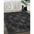 thumbnail image 3 of Ahgly Company Machine Washable Indoor Round Transitional Midnight Gray Area Rugs, 3' Round, 3 of 7