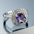 thumbnail image 4 of EOEMY Purple Zirconia Princess Aaa Cz Band Women'S 925 Silver Wedding Ring Anniversary, 4 of 5