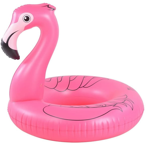 Flamingo Float, Inflatable Flamingo Pool Float Tube for Party, 41 Inches Pink Flamingo Float, for Ages 9+