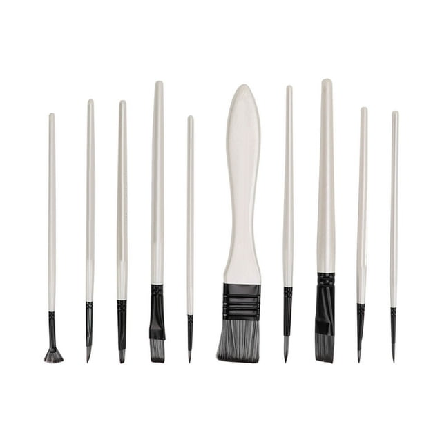 Nylon Wool Paintbrush,10PCS Paint Brushes Set Nylon Paintbrush Paint Brushes Set Class Leading Features