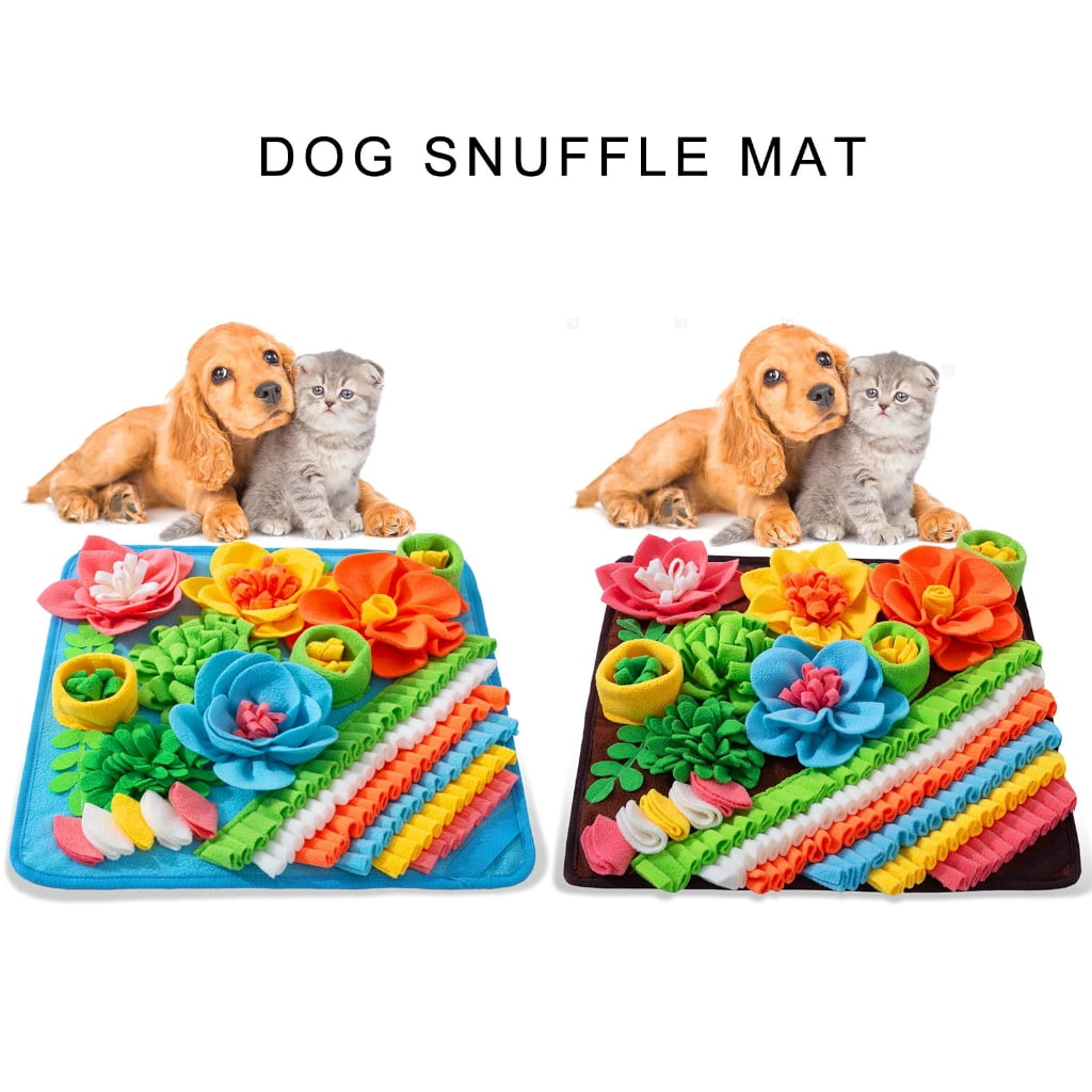 Geemin Interaction Dog Sniffing Pad for Mental Stimulation and Enrichment Washable Dog Snuffle Mat for Various Size Breeds