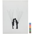thumbnail image 1 of MasteelfCA Fingerprint Balloon Canvas Wedding Guest Book Alternative Wedding Reception Table Decoration, 1 of 7