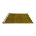 thumbnail image 2 of Ahgly Company Machine Washable Indoor Rectangle Abstract Yellow Modern Area Rugs, 2' x 4', 2 of 4