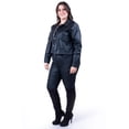 thumbnail image 2 of Chamarra de piel sintética Roman Fashion Tallas Extras 115 Negro, 2 of 6
